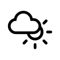 High Cloudy Day Weather Free Open-Source SVG Icon