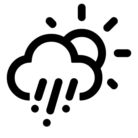 Hail Weather Condition (Day) Free Open-Source SVG Icon (Weather Icons)