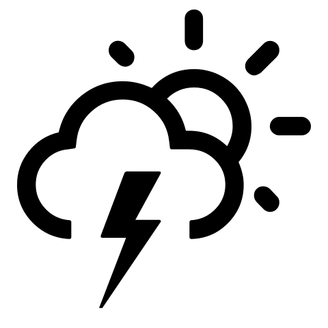 Daytime Lightning Weather Event Free Open-Source SVG Icon (Weather Icons)