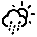 Mixed Rainy Day Weather Free Open-Source SVG Icon