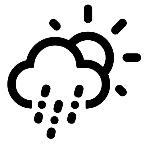 Mixed Rainy Day Weather Free Open-Source SVG Icon (Weather Icons)