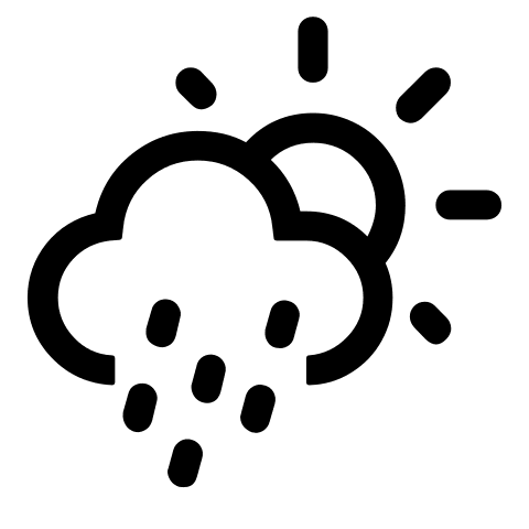 Daytime Showers Weather Condition Free Open-Source SVG Icon (Weather Icons)