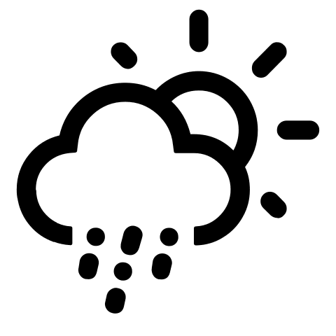 Sleet Weather Condition (Day) Free Open-Source SVG Icon (Weather Icons)