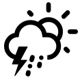 Day Sleet Storm Weather Condition Free Open-Source SVG Icon