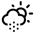 Daytime Snow Weather Condition Free Open-Source SVG Icon