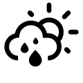 Day Sprinkling Weather Condition Free Open-Source SVG Icon