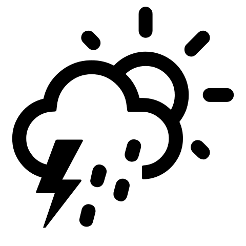 Day Storm Showers Weather Conditions Free Open-Source SVG Icon (Weather Icons)