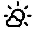 Sunny Overcast Day Weather Free Open-Source SVG Icon