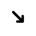 Downward Right Direction Arrow Free Open-Source SVG Icon