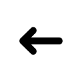 Left Direction Arrow Free Open-Source SVG Icon