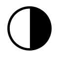 Third Quarter Moon Phase Free Open-Source SVG Icon