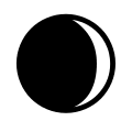 Waxing Crescent Moon (Alt) Free Open-Source SVG Icon