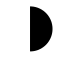 First Quarter Moon Phase Free Open-Source SVG Icon