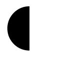 Third Quarter Moon Phase Free Open-Source SVG Icon