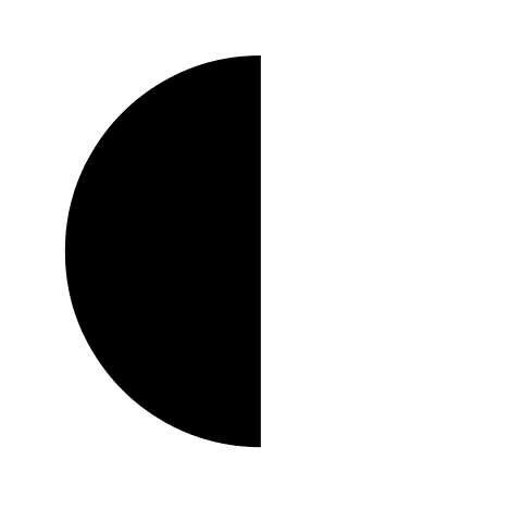 Third Quarter Moon Phase Free Open-Source SVG Icon (Weather Icons)