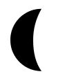 Waning Crescent Moon Phase 2 Free Open-Source SVG Icon