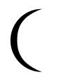 Waning Crescent Moon Phase 6 (Weather) Free Open-Source SVG Icon