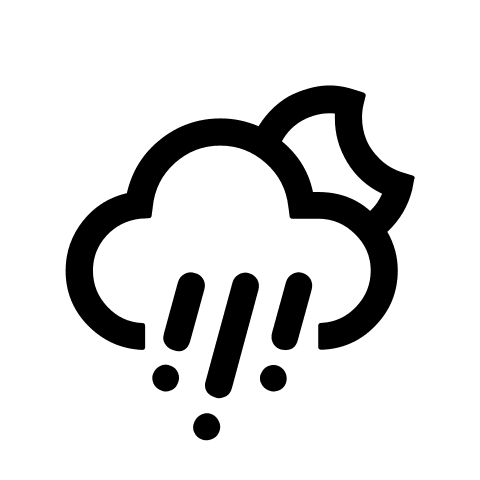 Night Alt Hail Weather Condition Free Open-Source SVG Icon (Weather Icons)