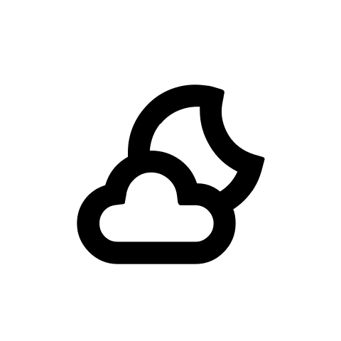 Night Partly Cloudy Weather (Alt) Free Open-Source SVG Icon (Weather Icons)