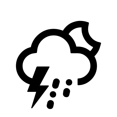 Night Sleet Storm Weather Condition (Alt) Free Open-Source SVG Icon (Weather Icons)