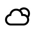 Nighttime Cloudy Weather Free Open-Source SVG Icon