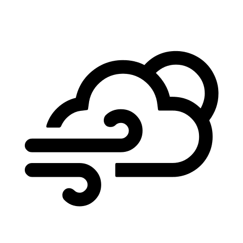 Night Cloudy Weather with Gusts Free Open-Source SVG Icon (Weather Icons)