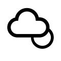 Nighttime Cloudy Weather (High) Free Open-Source SVG Icon