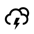 Night Lightning Weather Event Free Open-Source SVG Icon