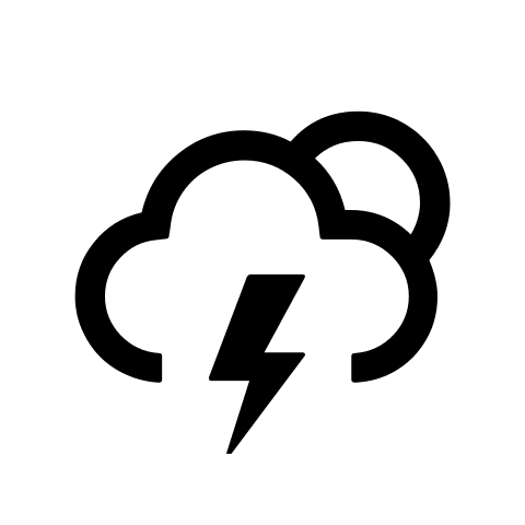 Night Lightning Weather Event Free Open-Source SVG Icon (Weather Icons)