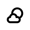 Partly Cloudy Night (Weather Icons) Free Open-Source SVG Icon