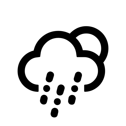 Night Rain Mix Weather Condition Free Open-Source SVG Icon (Weather Icons)