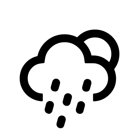 Night Showers Weather Condition Free Open-Source SVG Icon (Weather Icons)