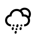 Night Sleet Weather Condition Free Open-Source SVG Icon