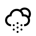 Night Snow Weather Condition Free Open-Source SVG Icon