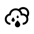 Nighttime Sprinkle Weather Condition Free Open-Source SVG Icon