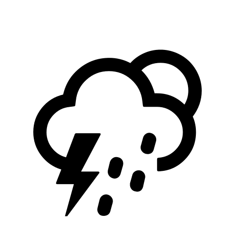 Night Storm Showers Weather (Filled) Free Open-Source SVG Icon (Weather Icons)