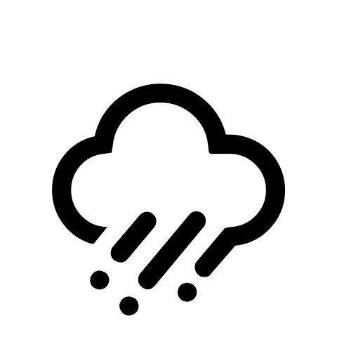 Rain with Wind (Weather Icons) Free Open-Source SVG Icon (Weather Icons)