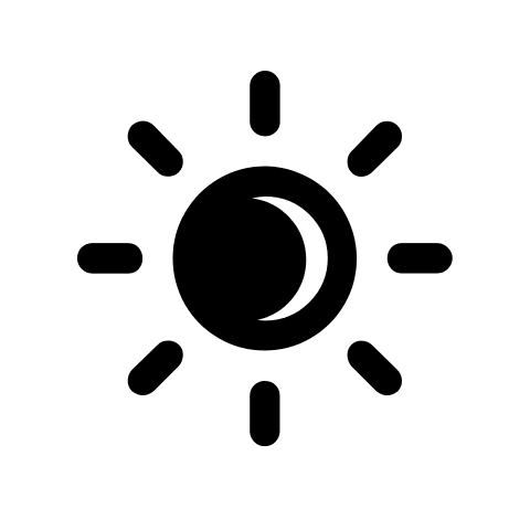 Solar Eclipse Event Free Open-Source SVG Icon (Weather Icons)