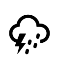 Storm Showers Weather Condition Free Open-Source SVG Icon