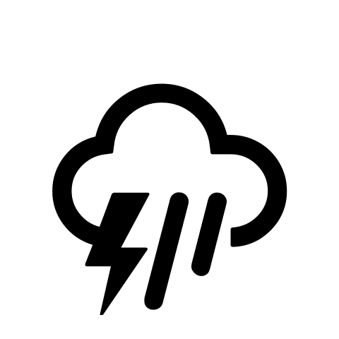 Thunderstorm Weather Condition Free Open-Source SVG Icon (Weather Icons)