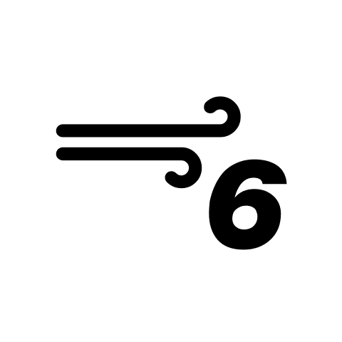 Beaufort Scale Wind Level 6 Free Open-Source SVG Icon (Weather Icons)