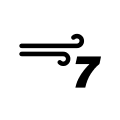 Beaufort Scale Wind Force 7 Free Open-Source SVG Icon