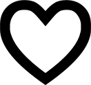 Empty Heart Symbol (Web Symbols Liga) Free Open-Source SVG Icon