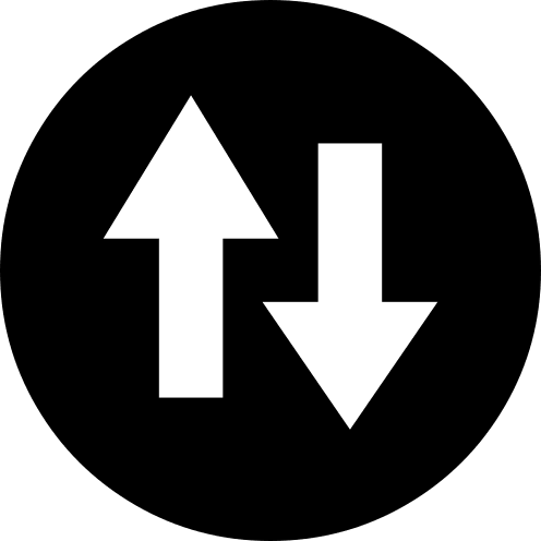 Up and Down Circular Arrows Free Open-Source SVG Icon (Web Symbols Liga)