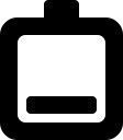 Battery Alternative Third (WebHostingHub Glyphs) Free Open-Source SVG Icon