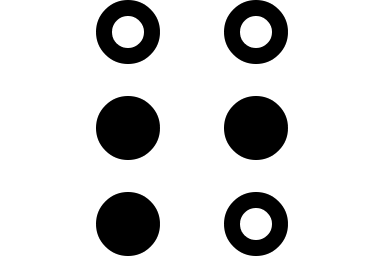 Braille Six Dot System Free Open-Source SVG Icon (WebHostingHub Glyphs)