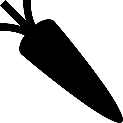 Carrot Vegetable Free Open-Source SVG Icon (WebHostingHub Glyphs)