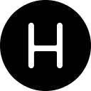 Circle H Symbol Free Open-Source SVG Icon