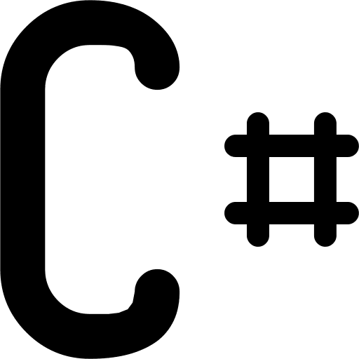 C Sharp Programming Language Free Open-Source SVG Icon (WebHostingHub Glyphs)