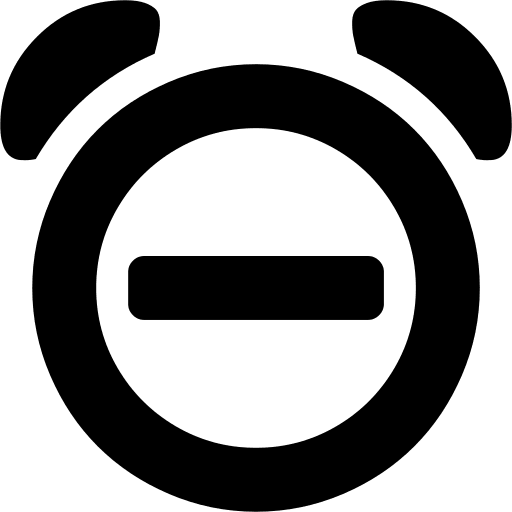 Delete Alarm Notification Free Open-Source SVG Icon (WebHostingHub Glyphs)